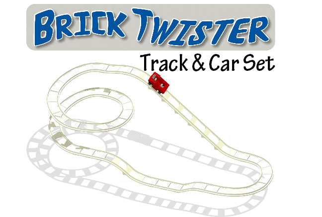 Brick Twister Track Car Set BC506 BrickCoaster